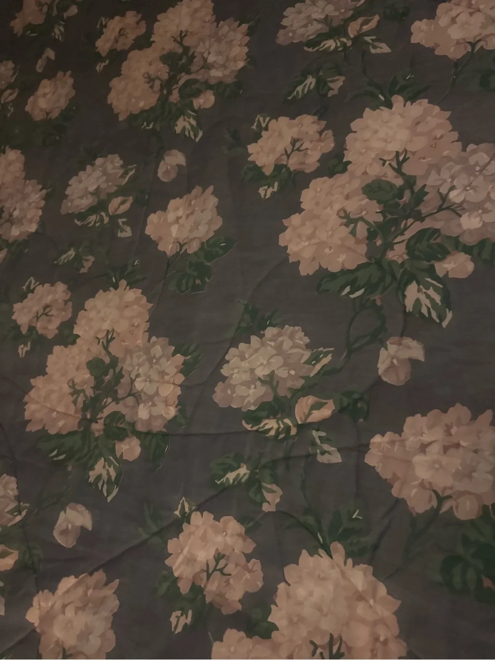 vintage Dan River floral hydrangeas comforter queen